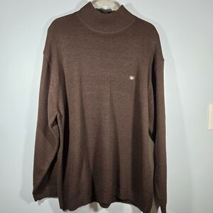 Vintage South‎ Pole Brown Mock Neck Sweater Men’s XL Y2K Streetwear